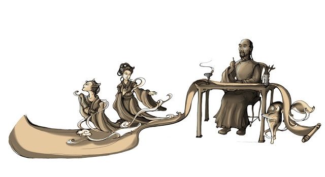 ��ͳ��ѧ֮��ի��Ů�ӣ��绨���죬��ˮ����